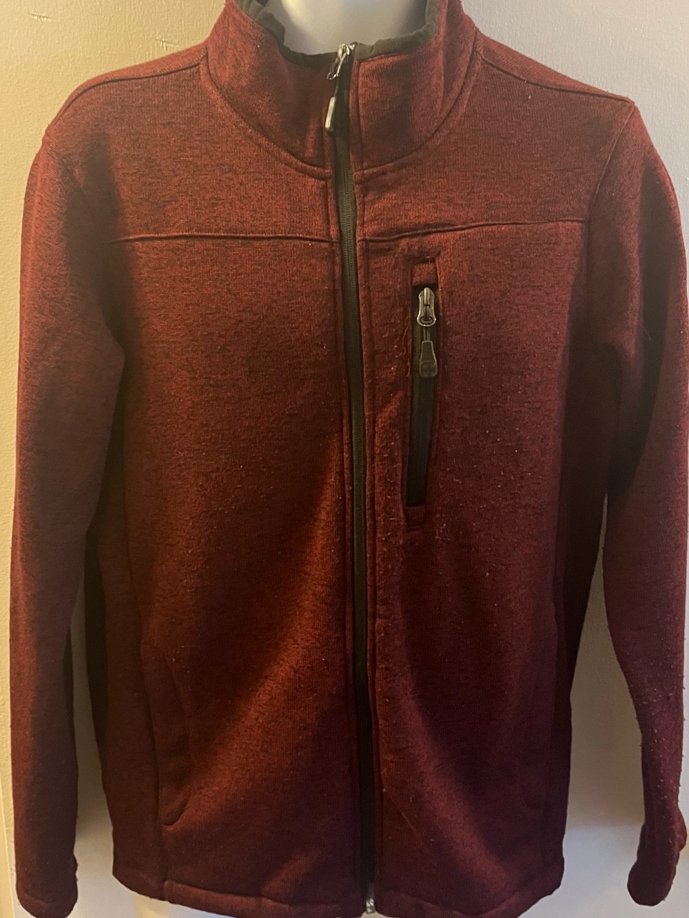 Swiss Tech Men's Full-Zip Wine Jacket